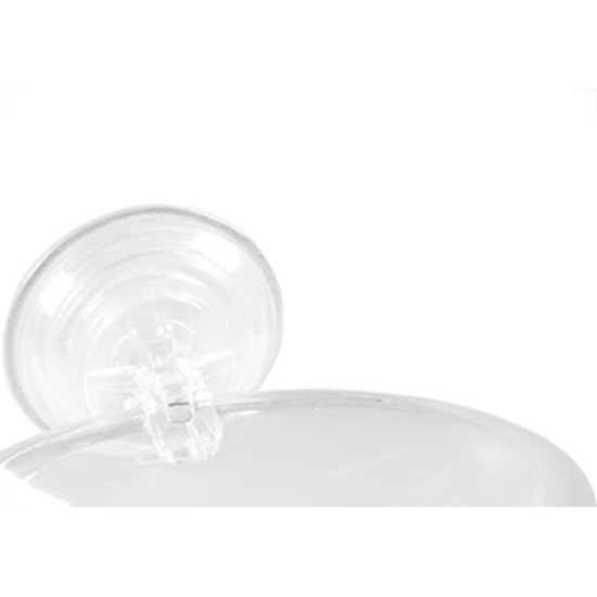 Saboneteira Astra C/Ventosa Pvc Cristal Saboneteira Astra C/Ventosa Pvc Cristal