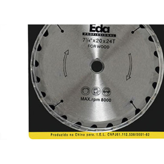 Serra Circ.Widea Eda 7.1/4X40X20 Serra Circ.Widea Eda 7.1/4X40X20