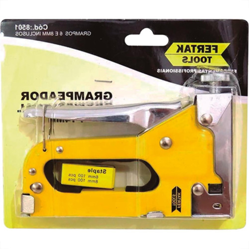 Grampeador P/Tapeceiro Fertak Profissional Met Grampeador P/Tapeceiro Fertak Profissional Met