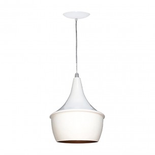 Pendente Alum P/1Lampada Mini New York Branco