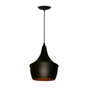 Pendente Alum P/1Lamp Mini New York Preto 