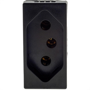 Modulo Pial Plus+ Preto 1Tomada 20A 615060 Preto