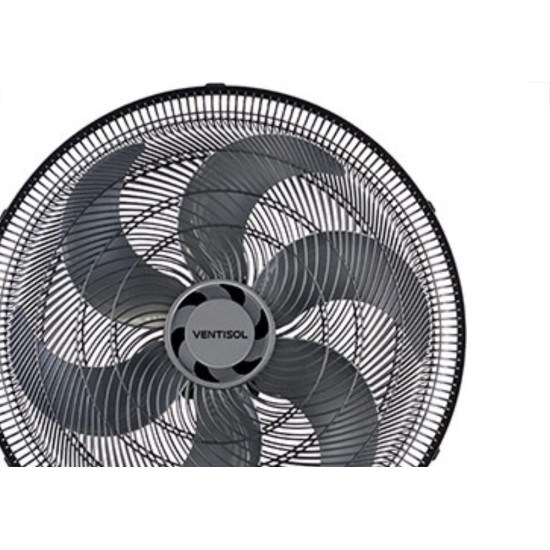 Ventilador De Mesa 50Cm Preto/Cinza 127V Turbo Vent Ventilador De Mesa 50Cm Preto/Cinza 127V Turbo Vent