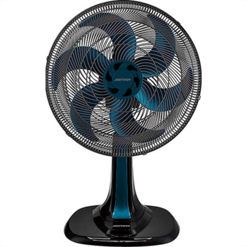 Ventilador De Mesa 30Cm Preto/Azul 127V Turbo Vent Ventilador De Mesa 30Cm Preto/Azul 127V Turbo Vent