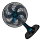 Ventilador De Mesa 30Cm Preto/Azul 127V Turbo Vent Ventilador De Mesa 30Cm Preto/Azul 127V Turbo Vent