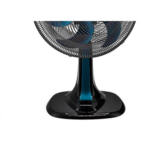 Ventilador De Mesa 30Cm Preto/Azul 127V Turbo Vent Ventilador De Mesa 30Cm Preto/Azul 127V Turbo Vent