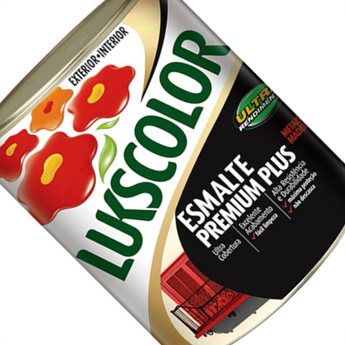 Tinta Esmalte. 1/4 (900ml) Sintetico Prem.Lukscolor Alum Tinta Esmalte. 1/4 (900ml) Sintetico Prem.Lukscolor Alum