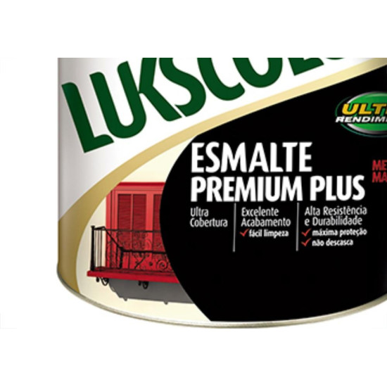 Tinta Esmalte. Galao 3,6 Litros Sintetico Prem.Lukscolor Preto Fosco Tinta Esmalte. Galao 3,6 Litros Sintetico Prem.Lukscolor Preto Fosco