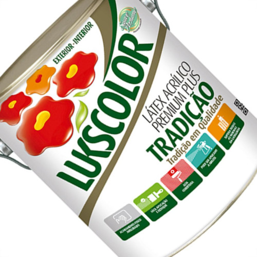 Latex Lukscolor Acri Fosco Galao 3,6 Litros Branco Latex Lukscolor Acri Fosco Galao 3,6 Litros Branco