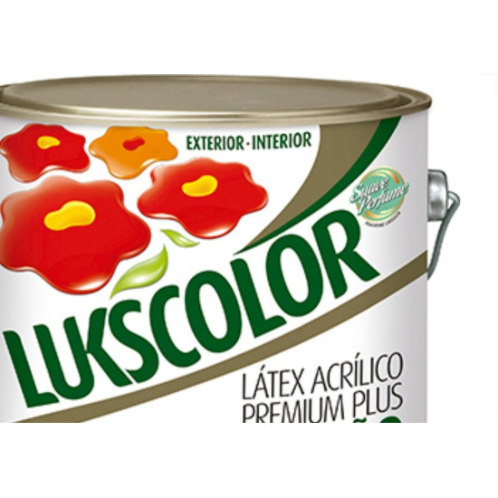 Latex Lukscolor Acri Fosco Galao 3,6 Litros Branco Latex Lukscolor Acri Fosco Galao 3,6 Litros Branco