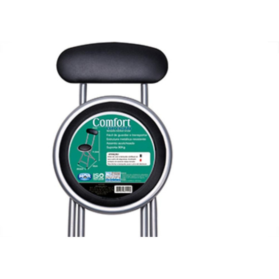 Banqueta Dobr Red C/Encosto Preto Mor 2440