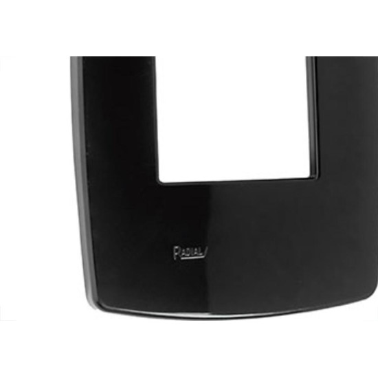 Espelho Placa Radial Modular Preto 4X2 2Mod.1704005