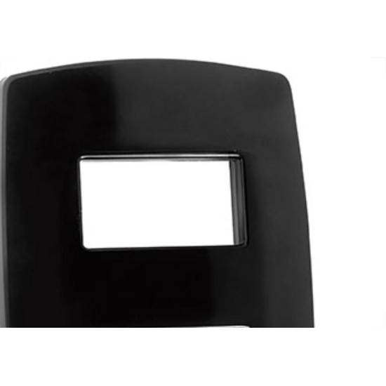 Espelho Placa Radial Modular Preto 4X2 2Mod Dist 4004