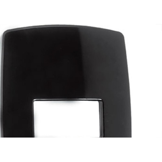 Espelho Placa Radial Modular Preto 4X2 1Mod 1704003