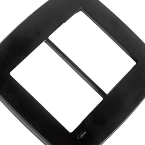 Espelho Placa Radial Modular Preto 4X4 6Mod 1704002