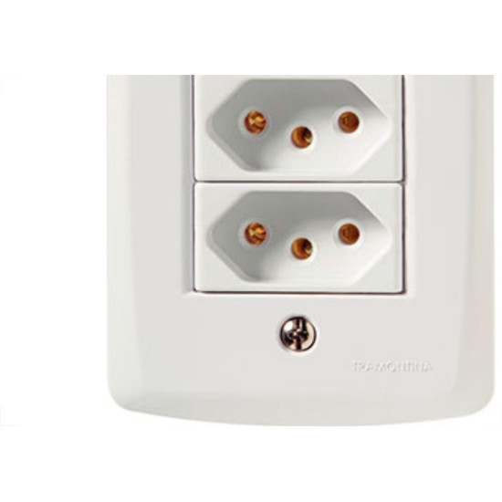 Conjunto Tramontina Lux 3 Tomada 10A 57145/076