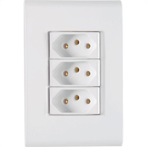 Conjunto Tramontina Liz 3 Tomada 10A 57170/076