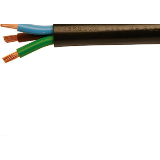 Cabo Pp Flexivel Cobrecom 3X1.5 Por Metro (1 Metro) Cabo Pp Flexivel Cobrecom 3X1.5 Por Metro (1 Metro)