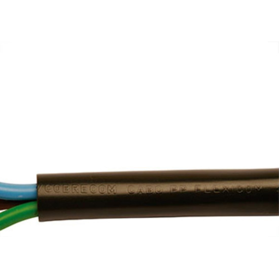 Cabo Pp Flexivel Cobrecom 3X1.5 Por Metro (1 Metro) Cabo Pp Flexivel Cobrecom 3X1.5 Por Metro (1 Metro)