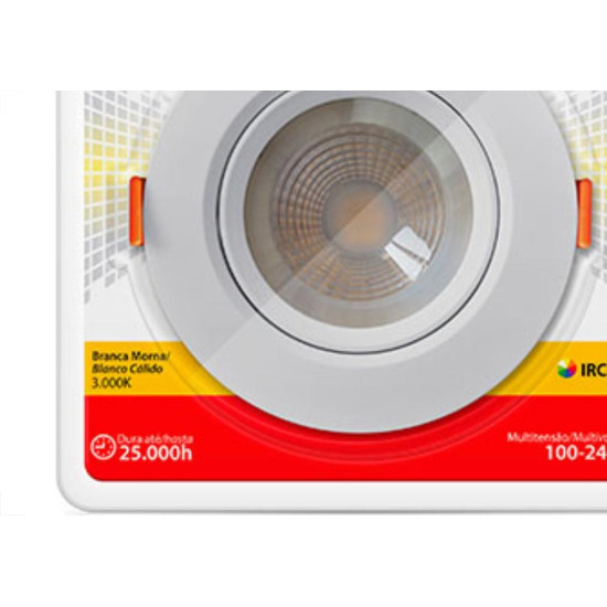Spot Emb.05W Led 3000K Red Kian Spot Emb.05W Led 3000K Red Kian