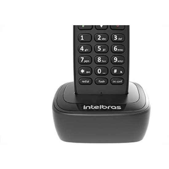 Telef Intelbras S/Fio Preto Ts2510 C/Ide