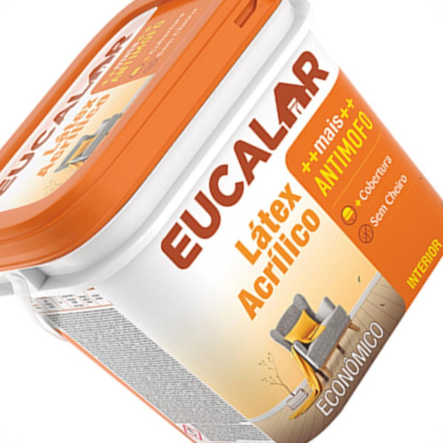 Latex Eucalar Acri Fosco Galao 3,6 Litros Azul Ceu Latex Eucalar Acri Fosco Galao 3,6 Litros Azul Ceu