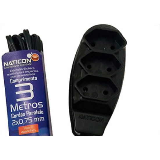 Extensao Naticon Pl 0,75 03Mt Preto Extensao Naticon Pl 0,75 03Mt Preto