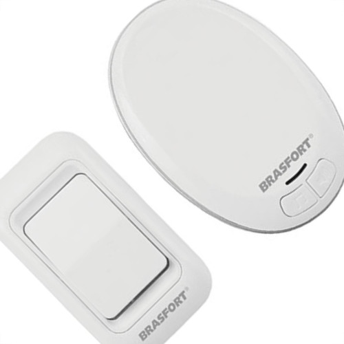 Campainha S/Fio Brasfort Pilha/Tom 7891 Bivolt Campainha S/Fio Brasfort Pilha/Tom 7891 Bivolt