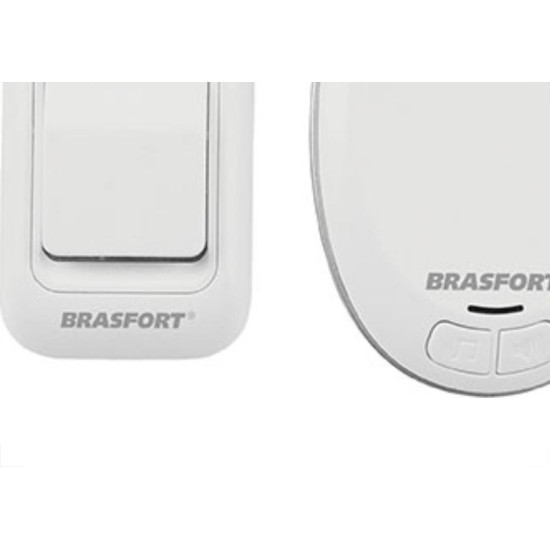 Campainha S/Fio Brasfort Pilha/Tom 7891 Bivolt Campainha S/Fio Brasfort Pilha/Tom 7891 Bivolt
