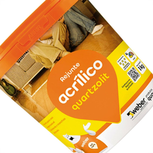 Rejunte Quartzolit Acrilico Cinza Outono 1K