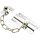 Fecho Pega Ladrao Brasfort Cromado 8012 Fecho Pega Ladrao Brasfort Cromado 8012