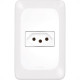 Kit C/2 - Conjunto Pial Pop 1Tomada 10A Lgx030 Branco