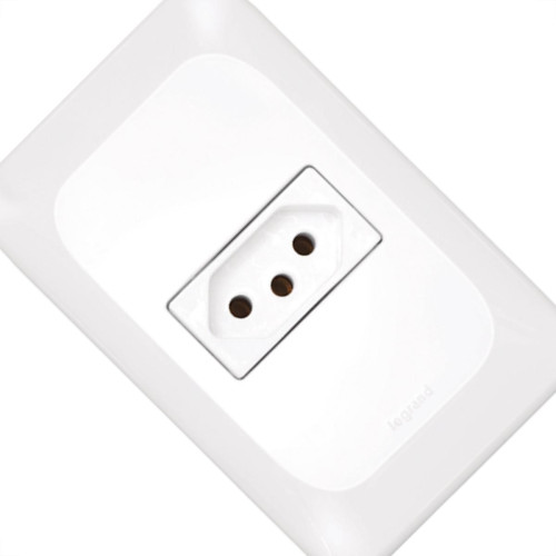 Kit C/2 - Conjunto Pial Pop 1Tomada 10A Lgx030 Branco