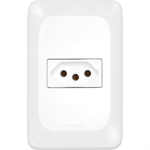 Kit C/3 - Conjunto Pial Pop 1Tomada 20A Lgx03020 Branco