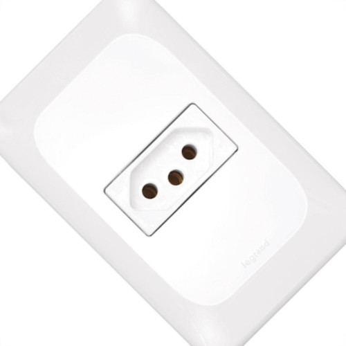 Kit C/3 - Conjunto Pial Pop 1Tomada 20A Lgx03020 Branco