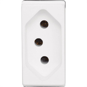 Kit C/3 - Modulo Pial Pop 1Tomada 10A Lg030 Branco