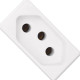 Kit C/3 - Modulo Pial Pop 1Tomada 20A Lg03020 Branco