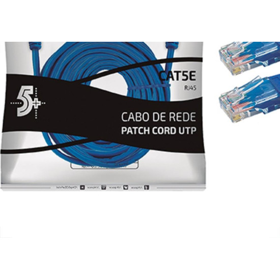 Fio Cabo Rede Patch Cord Rj45 Injet 15Mt Fio Cabo Rede Patch Cord Rj45 Injet 15Mt