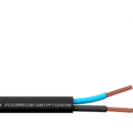 Cabo Pp Flexivel Cobrecom 2X1,0Por Metro (1 Metro) Cabo Pp Flexivel Cobrecom 2X1,0Por Metro (1 Metro)