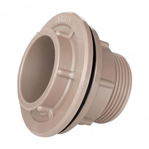 Adaptador  C/Flange Pvc Plastilit E 1.1/2 Marrom - Kit C/4 Unidades
