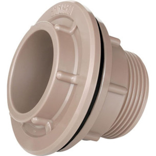 Adaptador C/Flange Plastilit F 2 Marrom . / Kit C/ 2 Unidades