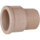 Adaptador Curto Plastilit 1 Marrom - Kit C/25 Unidades
