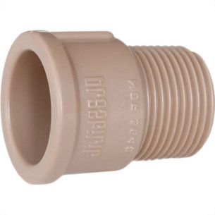 Adaptador Curto Plastilit 2 Marrom - Kit C/10 Unidades