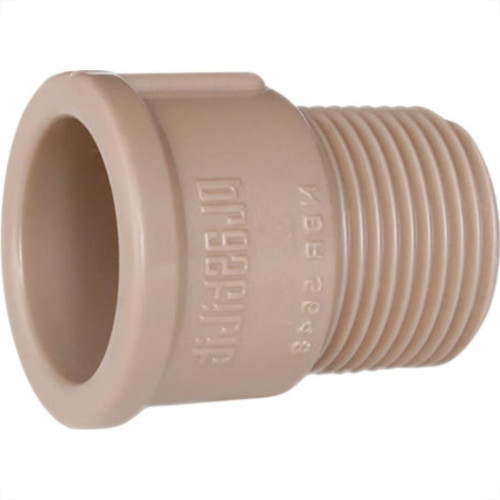 Adaptador Curto Plastilit 2 Marrom - Kit C/10 Unidades
