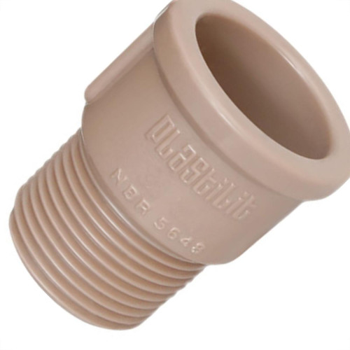Adaptador Curto Plastilit 2 Marrom - Kit C/10 Unidades