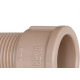 Adaptador Curto Plastilit 2 Marrom - Kit C/10 Unidades