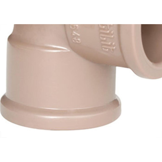 Cotovelo Plastilit PVC Liso Liso 2.1/2X90 Marrom Cotovelo Plastilit PVC Liso Liso 2.1/2X90 Marrom