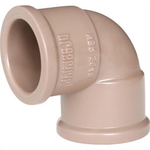 Cotovelo Plastilit PVC Liso Liso 3X90 Marrom