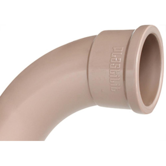 Curva Plastilit PVC Liso Liso 1X90 Marrom - Kit C/10 Unidades Curva Plastilit PVC Liso Liso 1X90 Marrom - Kit C/10 Unidades