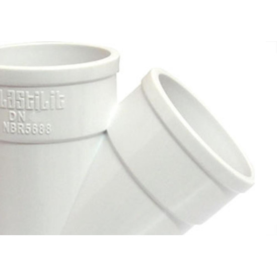 Juncao Esgoto Plastilit 40 X 40 Branco - Kit C/25 Unidades